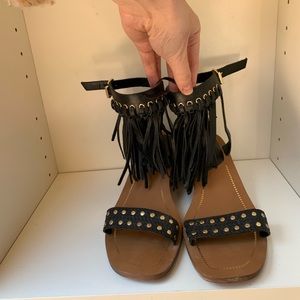 Aldo Fringe Heeled Sandals